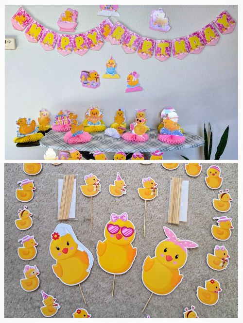 DB 44 - Duckling Happy Birthday Decorations