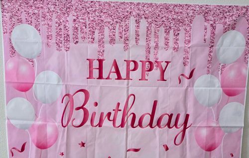 DB 51 - Pink Happy Birthday Decorations