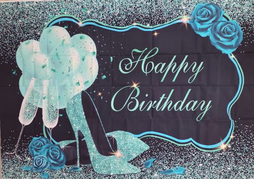 DB 52 - Blue HappyBirthday Decorations